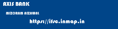 AXIS BANK  MIZORAM AIZAWAL    ifsc code